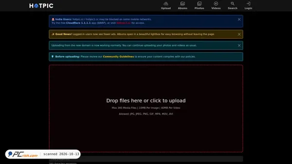 Screenshot di hotpic1.cc