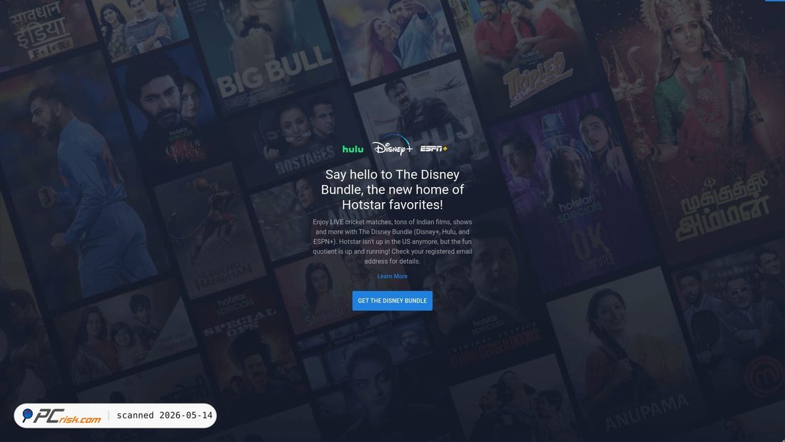 Screenshot of hotstar.com