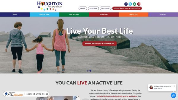 houghtonphysicaltherapy.com screenshot