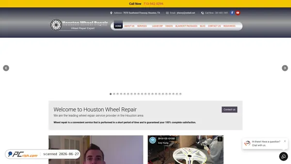 houstonwheelrepair.org screenshot