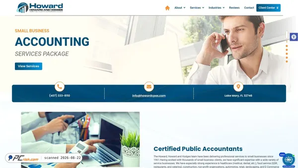 howardcpas.com screenshot
