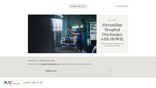 howiehealth.com screenshot