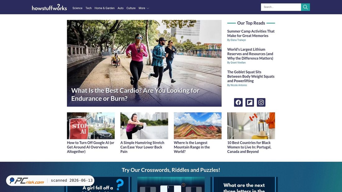 Screenshot of howstuffworks.com