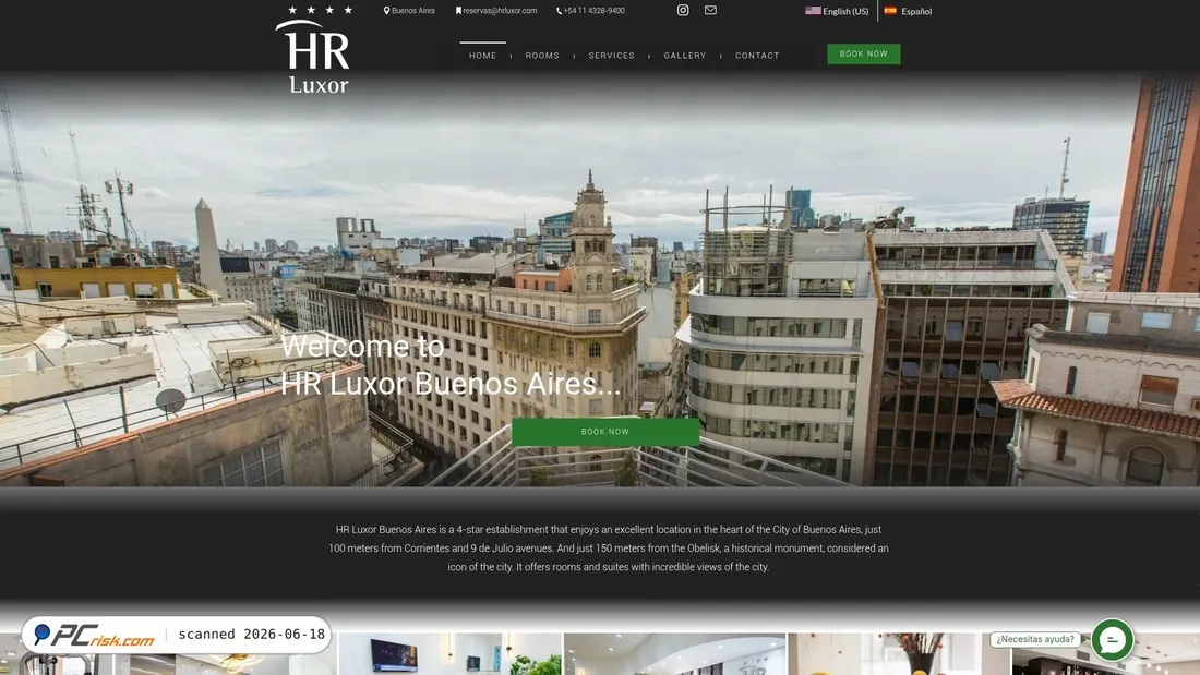 Screenshot of hrluxor.com