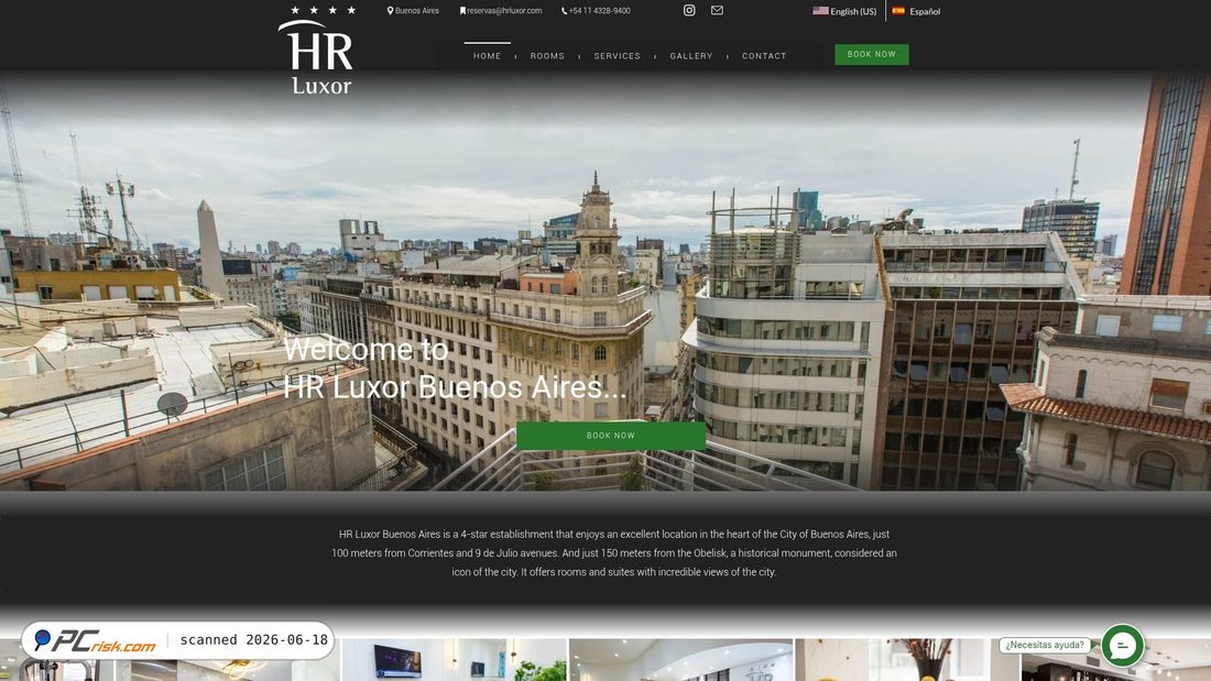 Screenshot di hrluxor.com