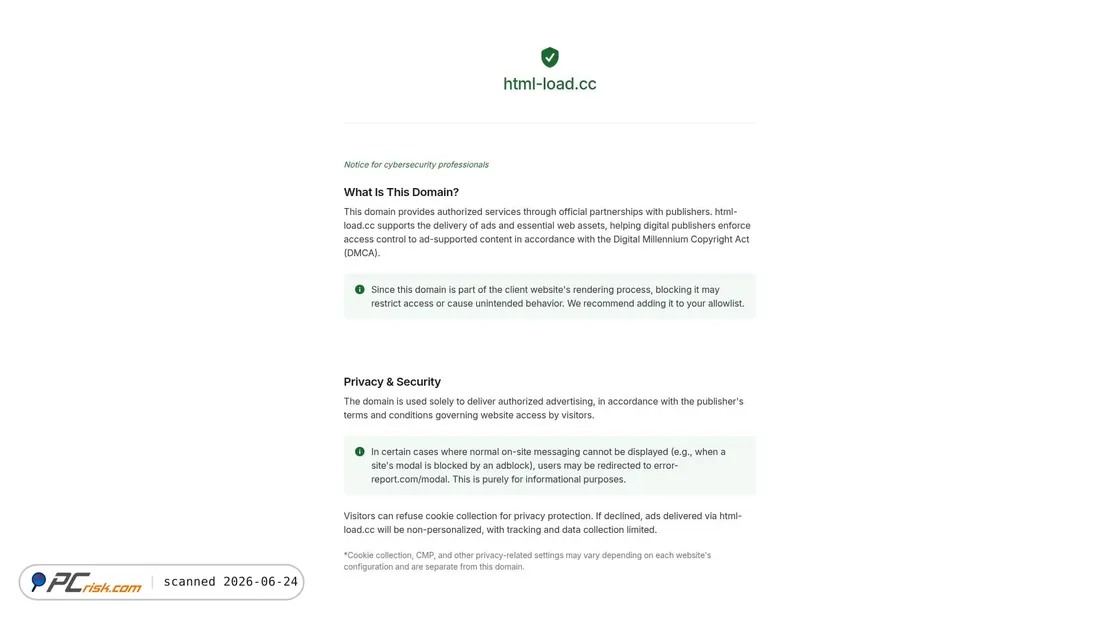 Screenshot of html-load.cc