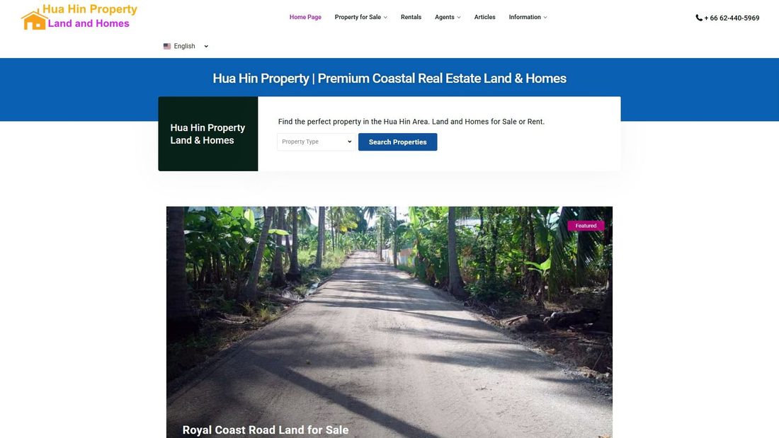 Captura de pantalla de huahinbeachproperty.com