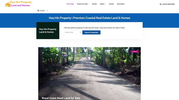 huahinbeachproperty.com screenshot