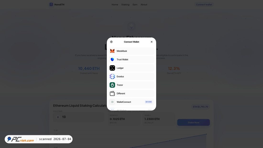 Screenshot of hub-nanoeth.net