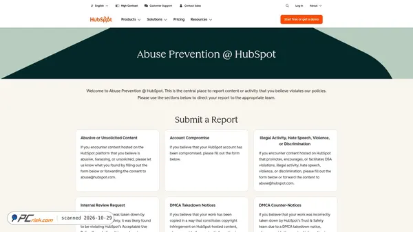 hubs.ly Screenshot