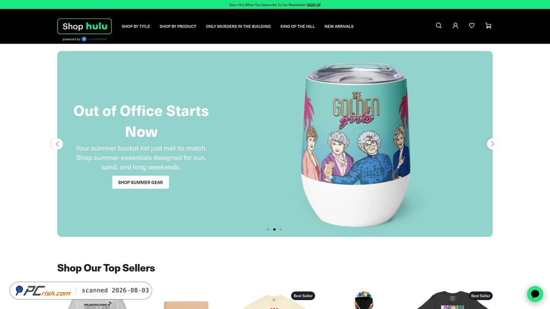 Screenshot von hulu.com