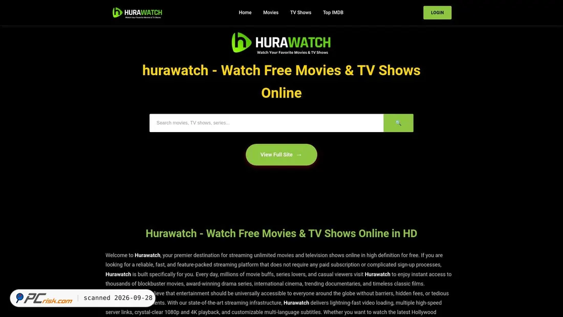 Screenshot von hurawatch.cx