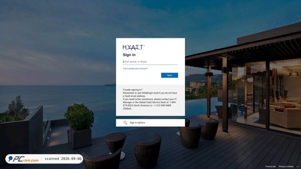 hyattconnect.com Screenshot