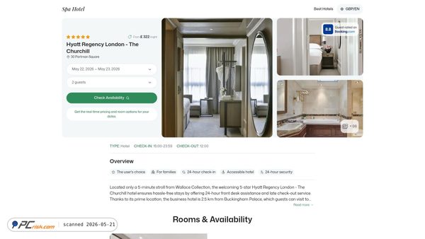 hyattregencylondonthechurchill.spahotel.guru screenshot
