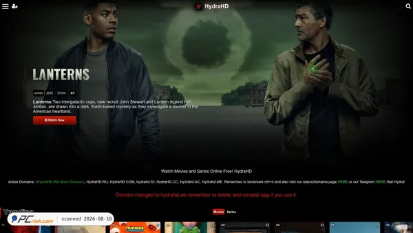 hydrahd.ru screenshot