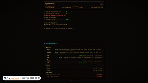 hyperanoka.com screenshot