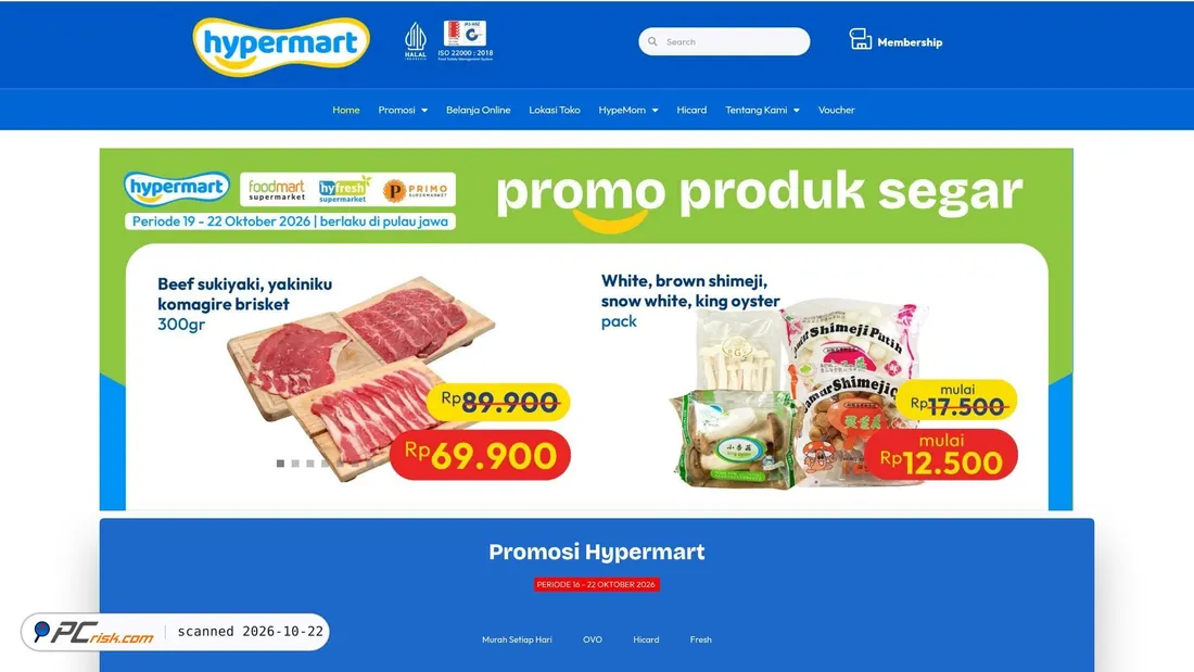 Screenshot di hypermart.co.id