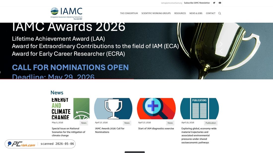 Screenshot of iamconsortium.org