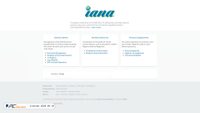 iana.org screenshot