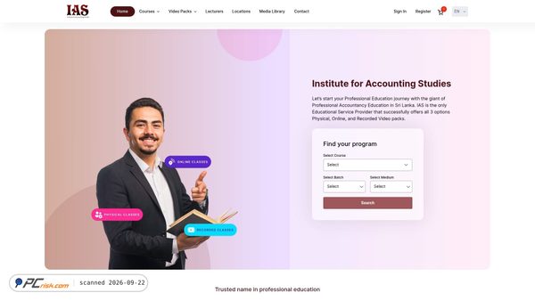 ias.lk screenshot