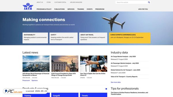 Zrzut ekranu iata.org
