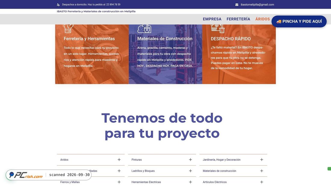 Captura de ecrã de ibasto.cl