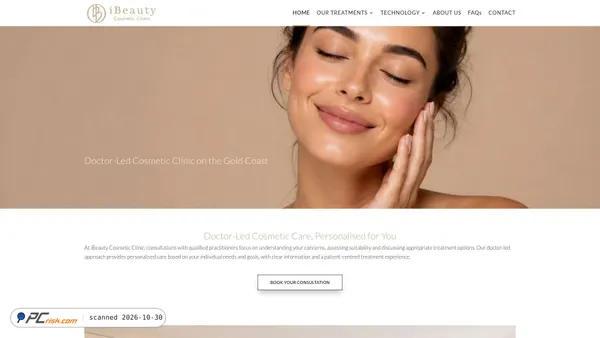 Screenshot di ibeautycosmeticclinic.com.au