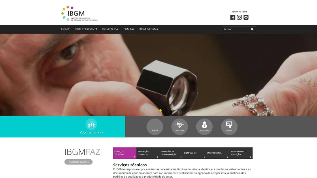 Screenshot di ibgm.com.br