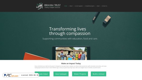 ibrahimtrust.org screenshot