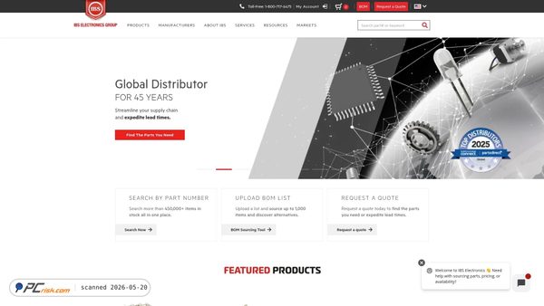 ibselectronics.com screenshot