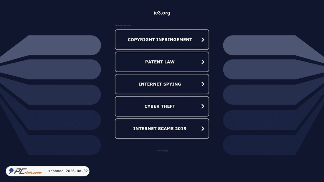 Screenshot of ic3.org