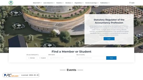 icap.org.pk screenshot