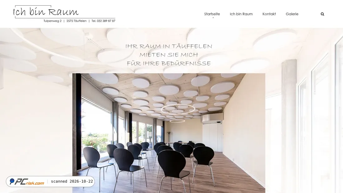 Screenshot van ichbinraum.ch