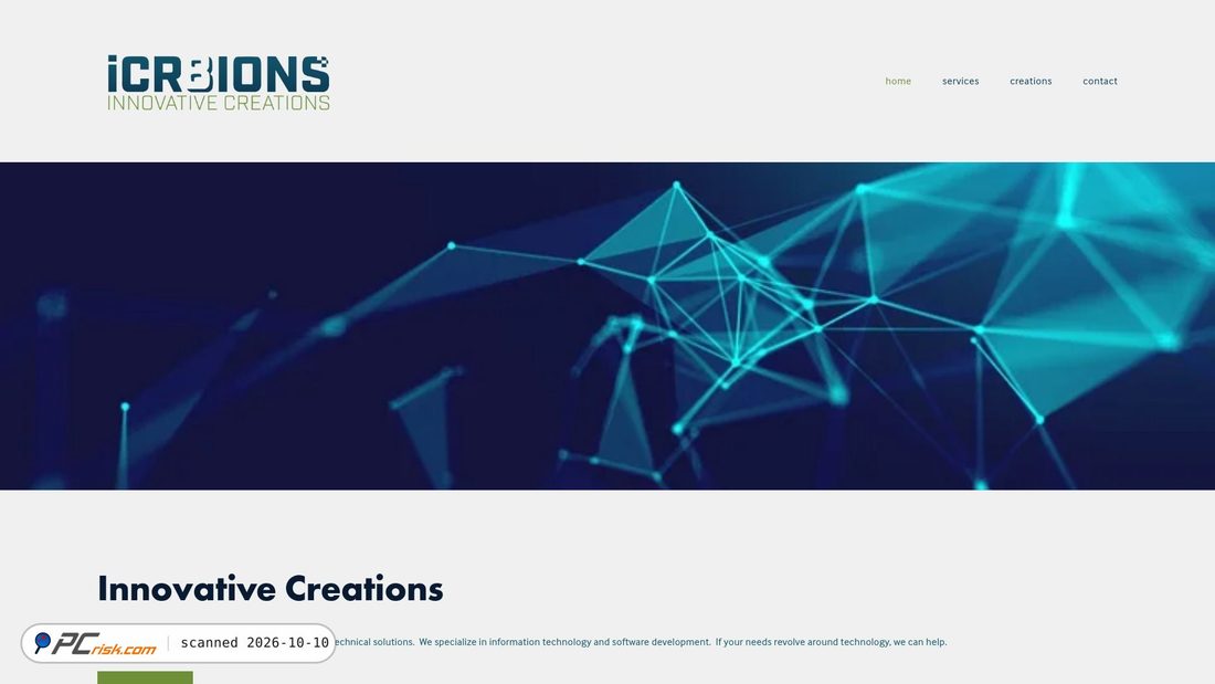 Captura de ecrã de icr8ions.com