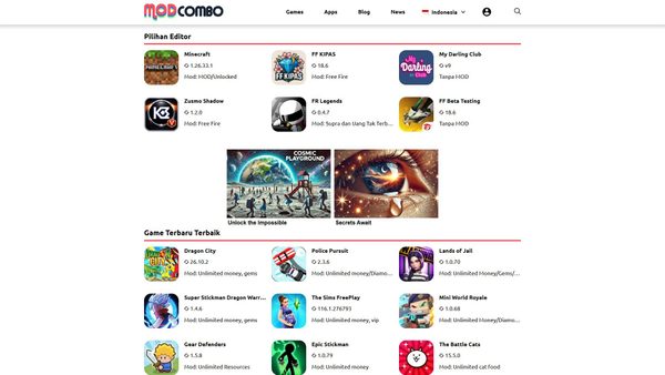 id.modcombo.com screenshot