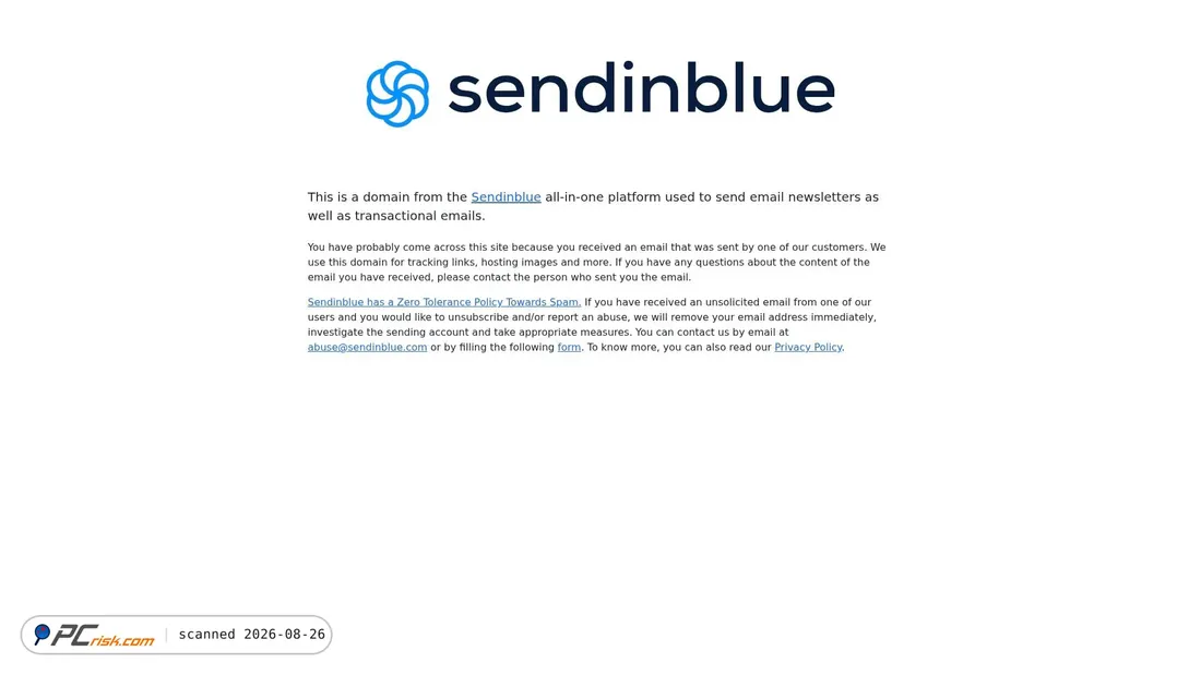 Screenshot von idcfjjd.r.af.d.sendibt2.com