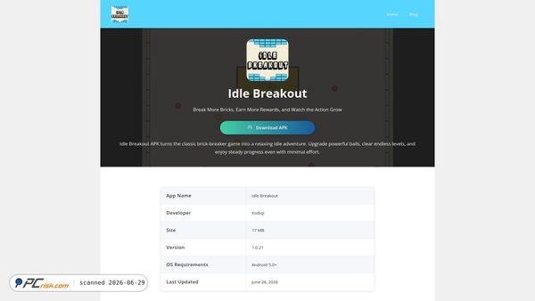 idlebreakoutapk.com screenshot