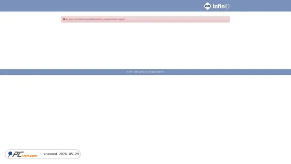 idp-infinid.drfirst.com screenshot