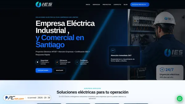 Captura de ieselectric.cl