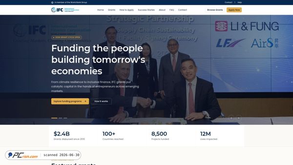 ifcgrants.org screenshot