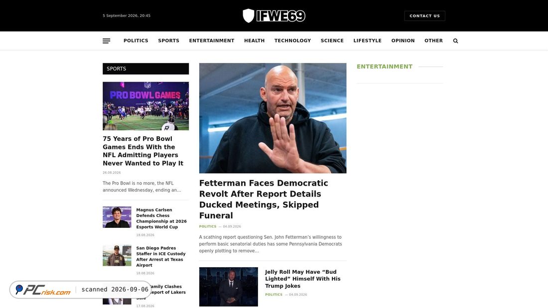 Screenshot von ifwe69.com