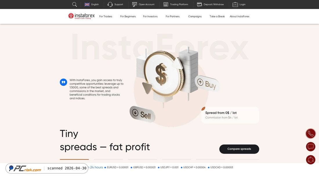 Screenshot von ifxwork.com