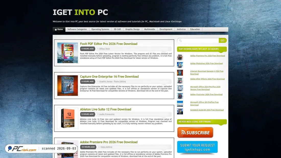 Captura de ecrã de igetintopc.com