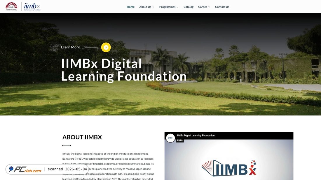 Captura de pantalla de iimbx.iimb.ac.in