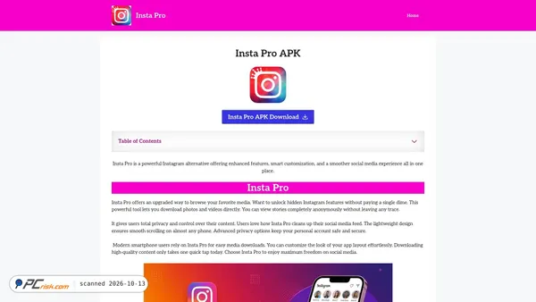 iinsta.org.in screenshot