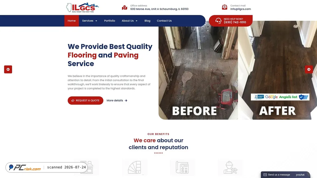 Screenshot of ilgcs.com