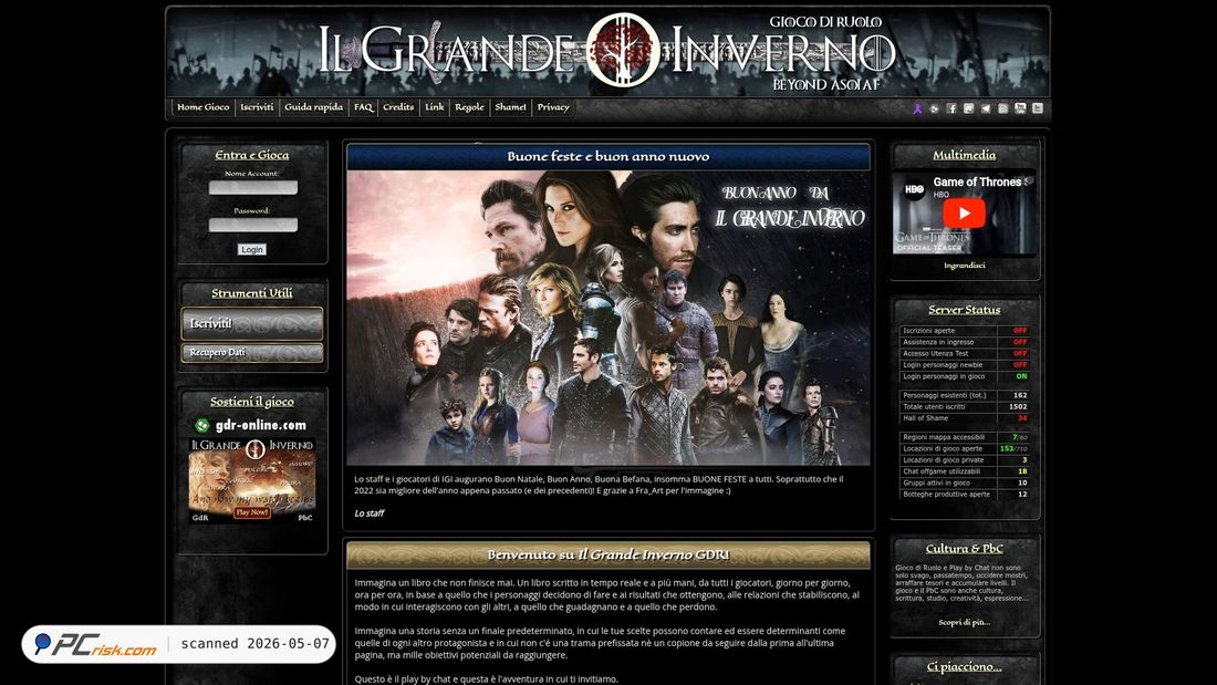 Captura de pantalla de ilgrandeinverno.it