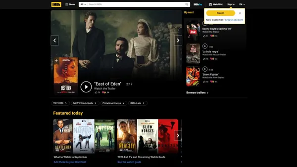 Captura de imdb.com