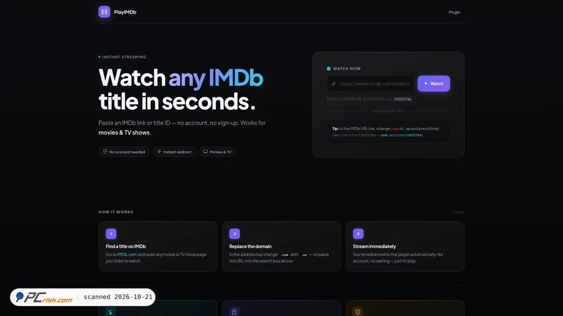 Screenshot of imdb.su