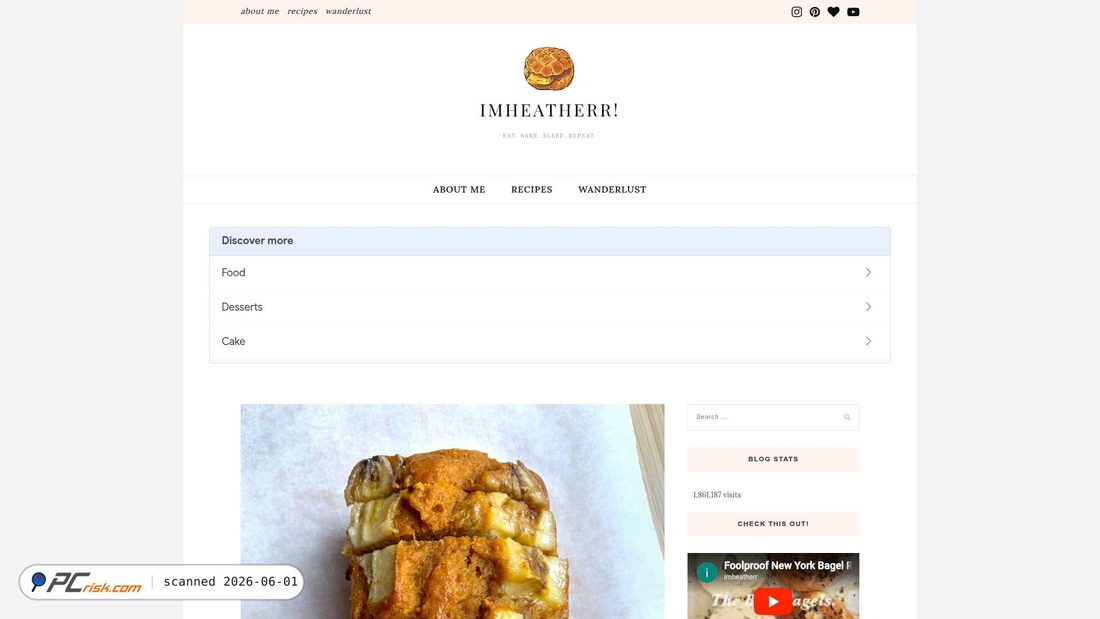 Screenshot di imheatherr.com